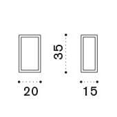 Ethimo Carrè Wall Lamp applique pour l'extérieur