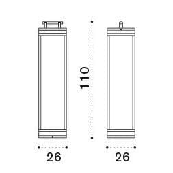 Ethimo Carrè XL Floor Lamp pour l'extérieur