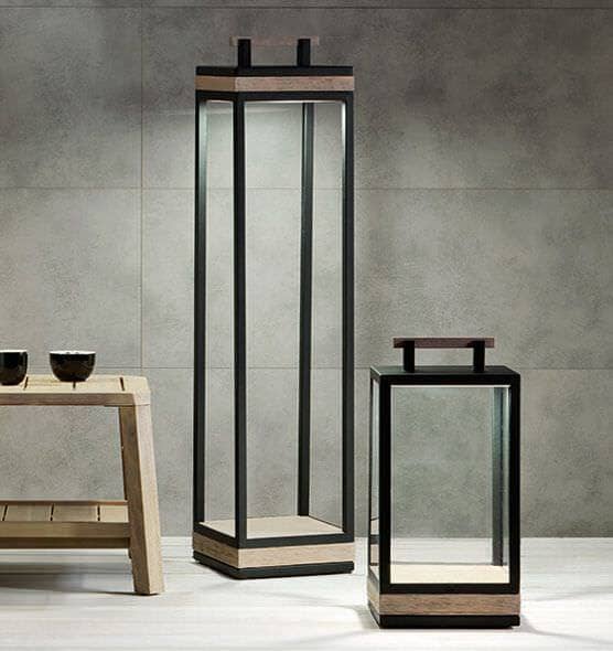 Ethimo Carrè XL Floor Lamp pour l'extérieur