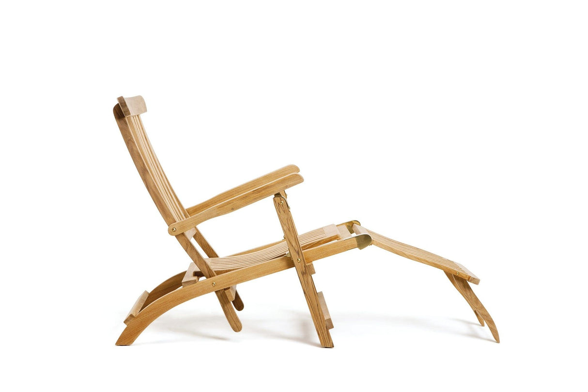 Ethimo Cruise Deck chair Chaise longue Natural Teak