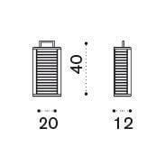 Ethimo Ginger Wall Lamp applique pour l'extérieur