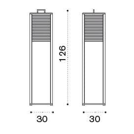 Ethimo Ginger XL Floor Lamp pour l'extérieur
