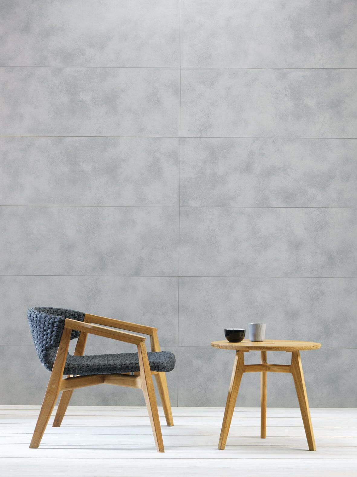 Ethimo Knit Fauteuil Lounge bas dossier