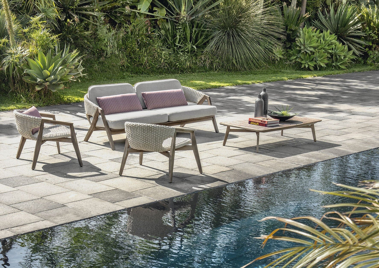 Ethimo Knit Fauteuil Lounge bas dossier