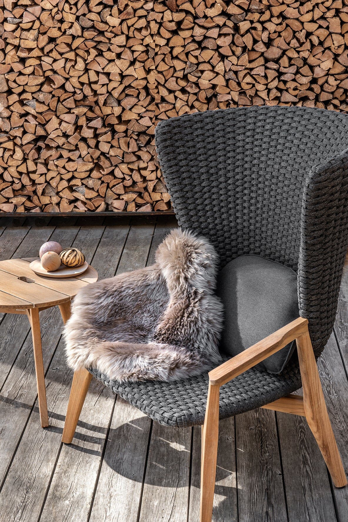 Ethimo Knit Fauteuil Lounge haut dossier