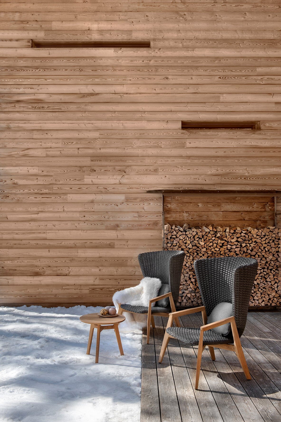 Ethimo Knit Fauteuil Lounge haut dossier