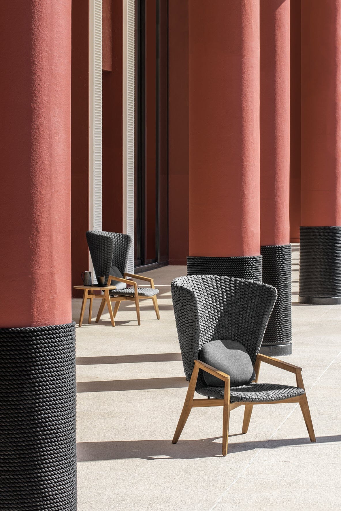 Ethimo Knit Fauteuil Lounge haut dossier