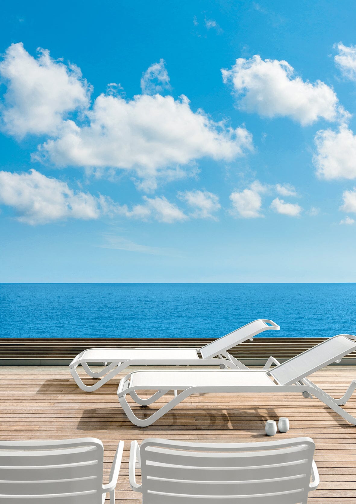 Ethimo Ocean Chaise longue, coussins en sus