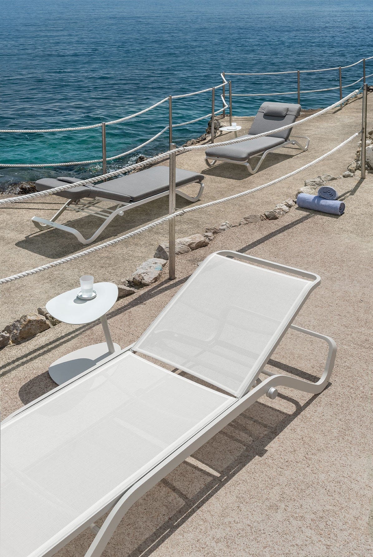 Ethimo Ocean Chaise longue, coussins en sus
