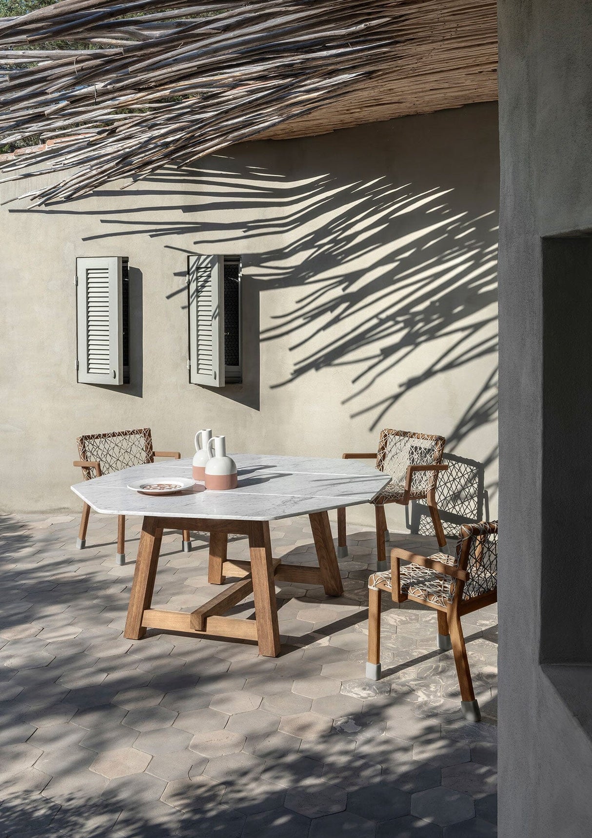 Ethimo Rafael Fauteuil repas, coussins en sus