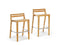 Ethimo Ribot Chaise haute de bar H:92cm, coussins en sus 