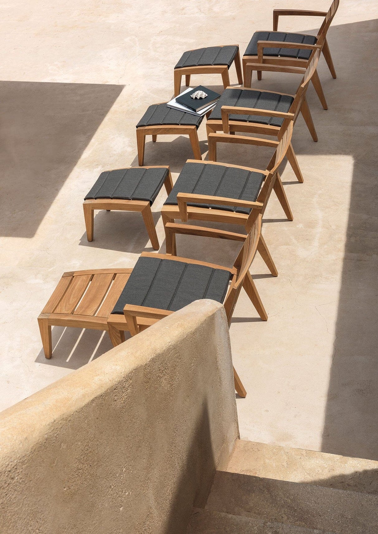 Ethimo Ribot Fauteuil Lounge, coussins en sus