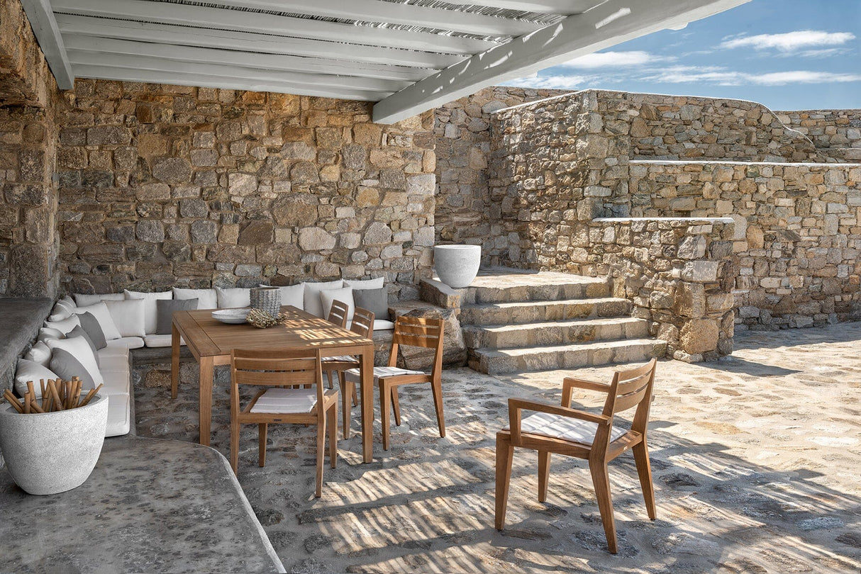 Ethimo Ribot Fauteuil repas, coussins en sus