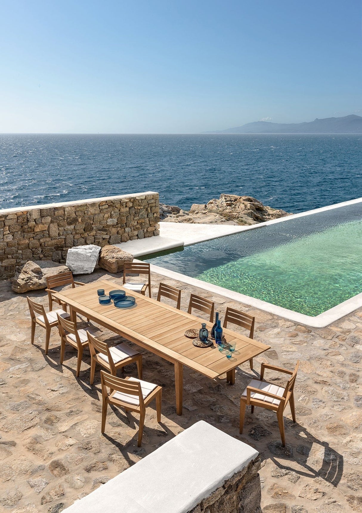 Ethimo Ribot Fauteuil repas, coussins en sus