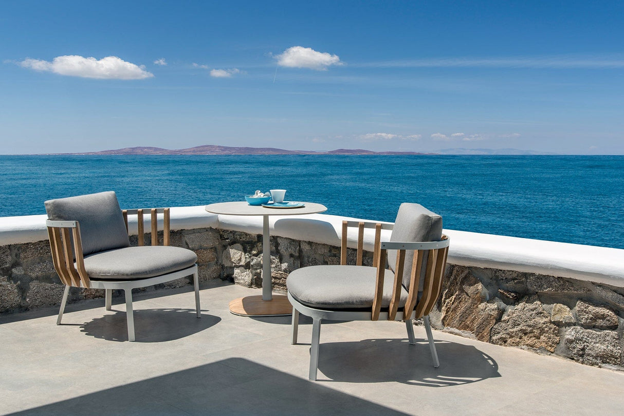 Ethimo Swing Fauteuil bas Lounge, coussins en sus