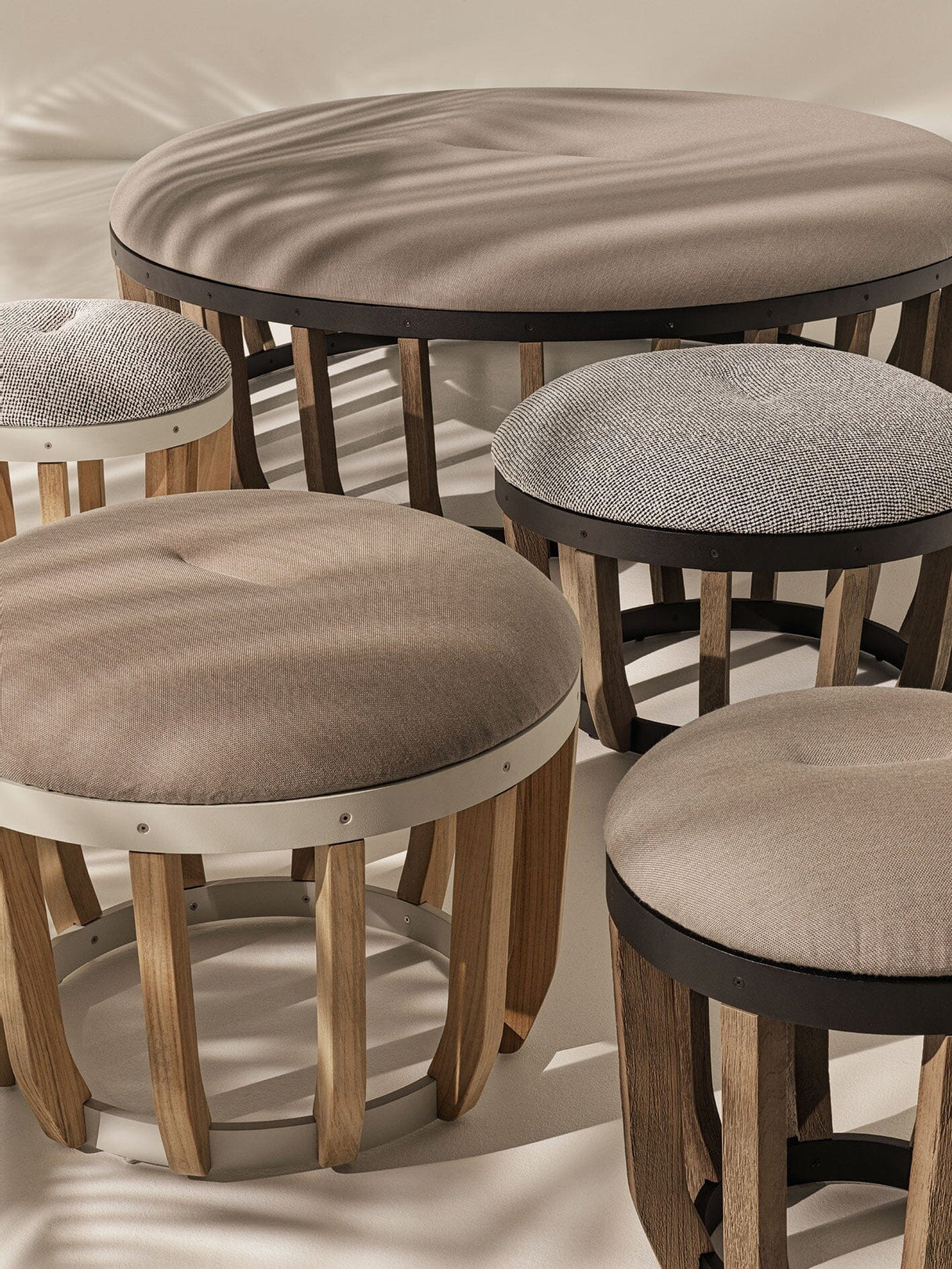 Ethimo Swing Pouf Ø40cm H:46cm