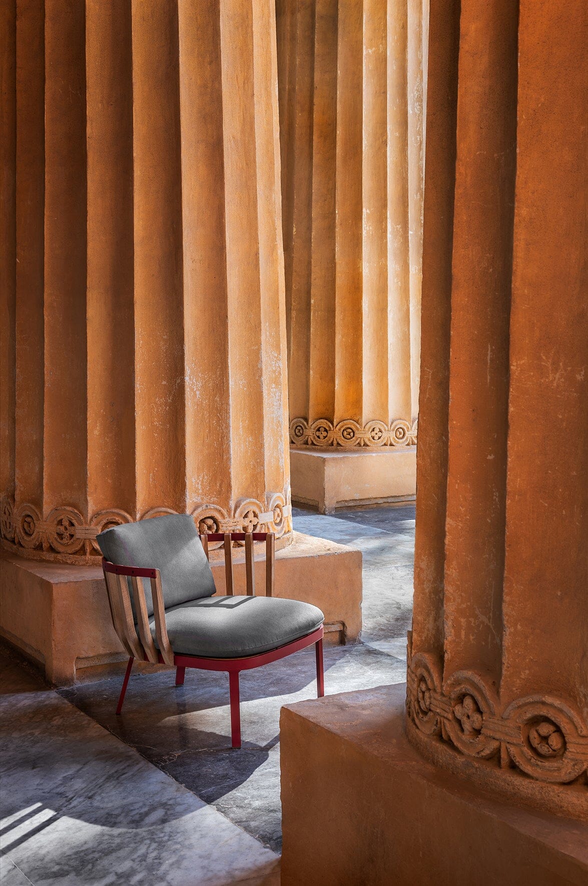 Ethimo Swing Set de coussins fauteuil bas lounge