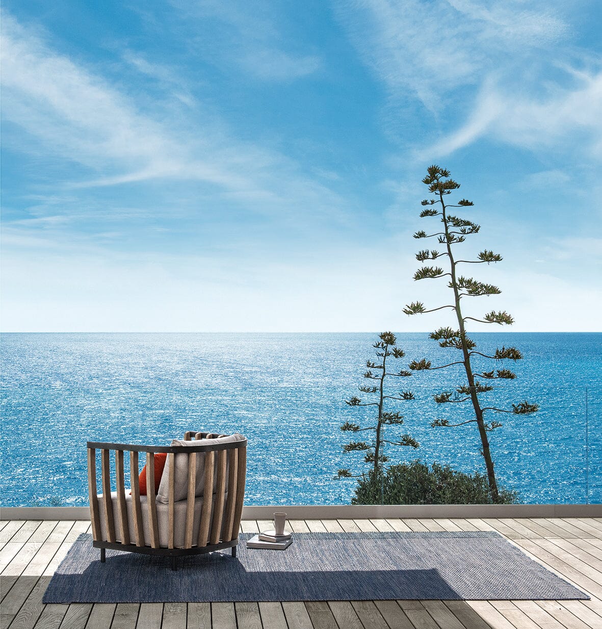 Ethimo Swing Set de coussins fauteuil lounge 1-seater