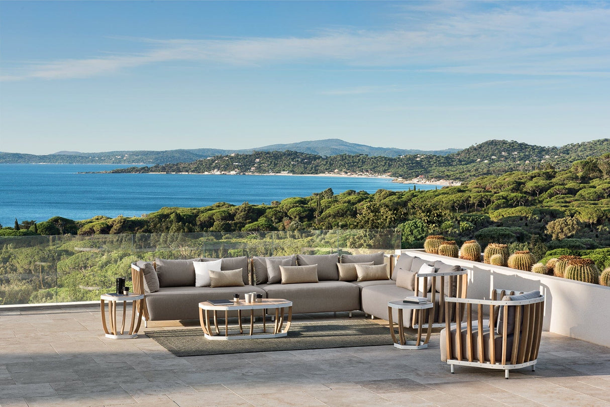 Ethimo Swing Set de coussins module d'extrémité