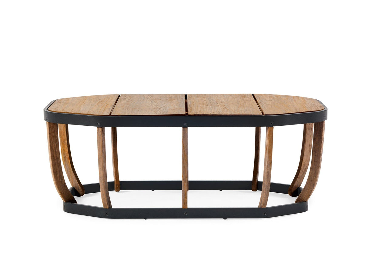 Ethimo Swing Table basse 110x57cm Natural Teak Sepia Black