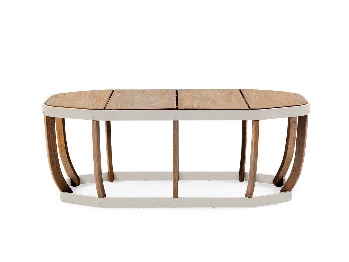 Ethimo Swing Table basse 110x57cm Natural Teak Warmwhite