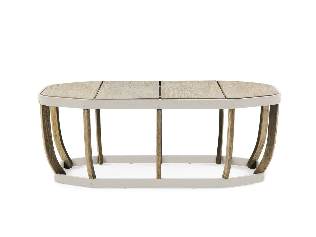 Ethimo Swing Table basse 110x57cm Pickled Teak Warmwhite