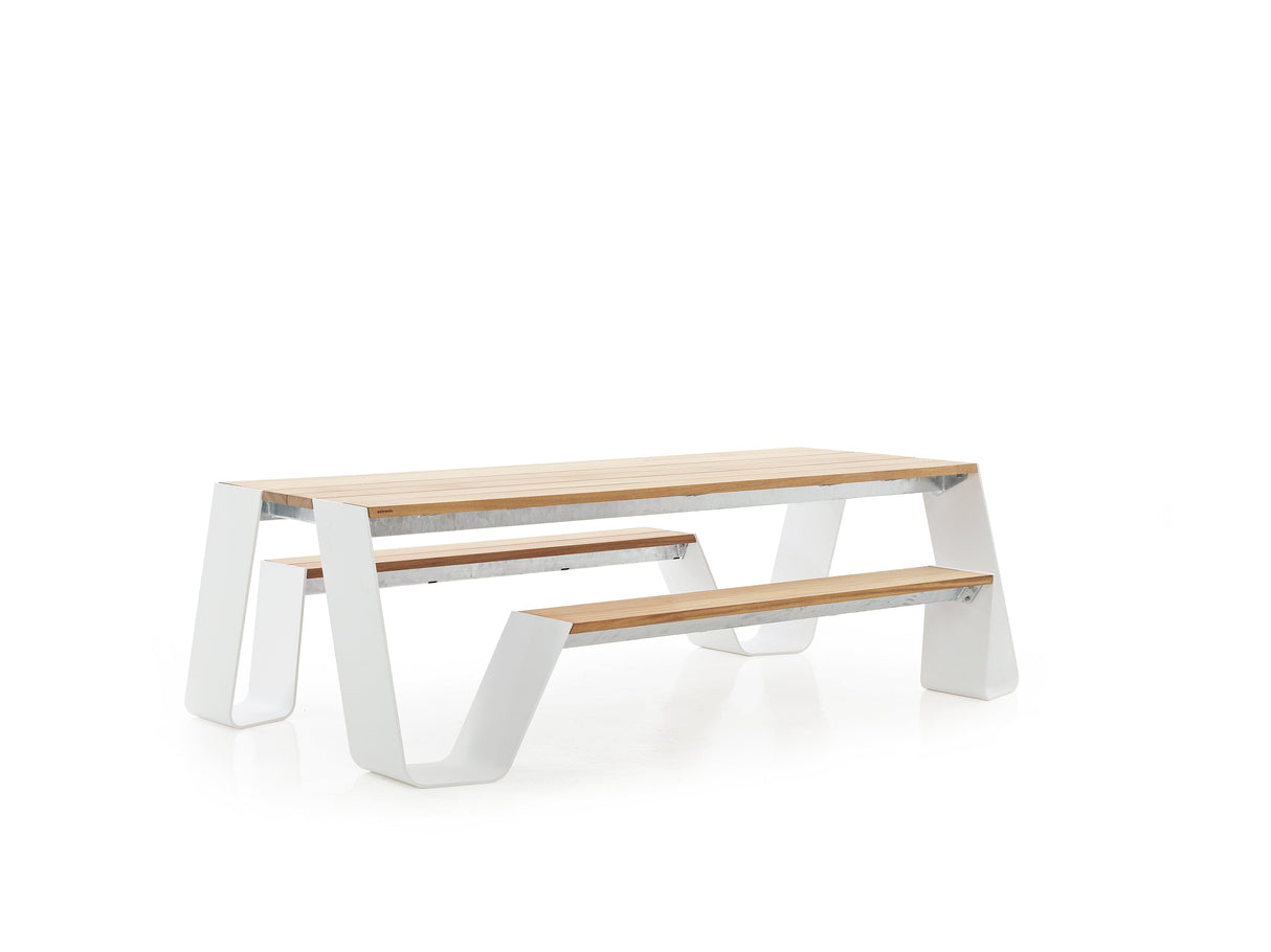 Extremis Hopper Picnic 240 Table avec bancs 240x160cm