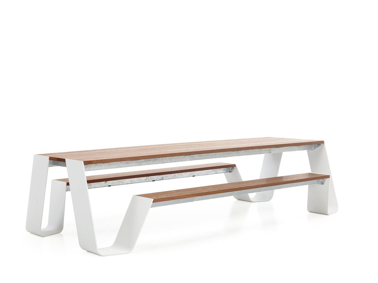 Extremis Hopper Picnic 360 Table avec bancs 360x160cm