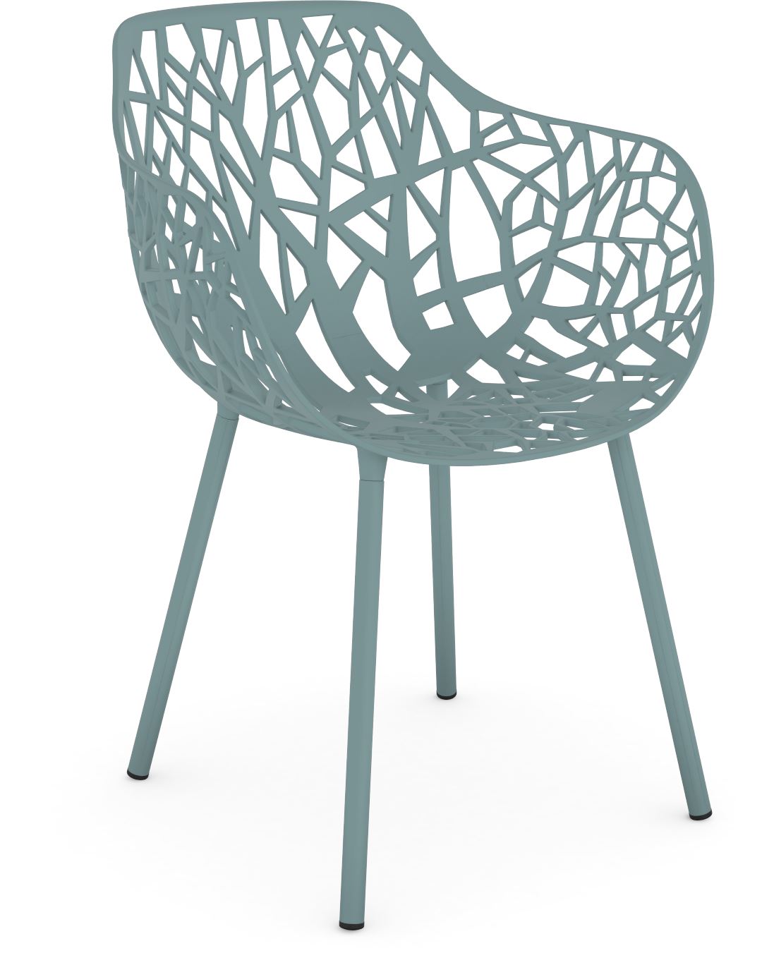 Fast Forest Fauteuil repas avec accoudoirs Light Blue 13