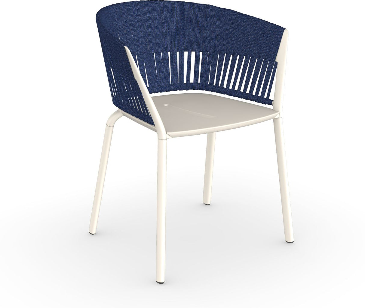 Fast Ria Fauteuil repas avec dossier Tressage cordes complet Creamy White 17 Ocean C07