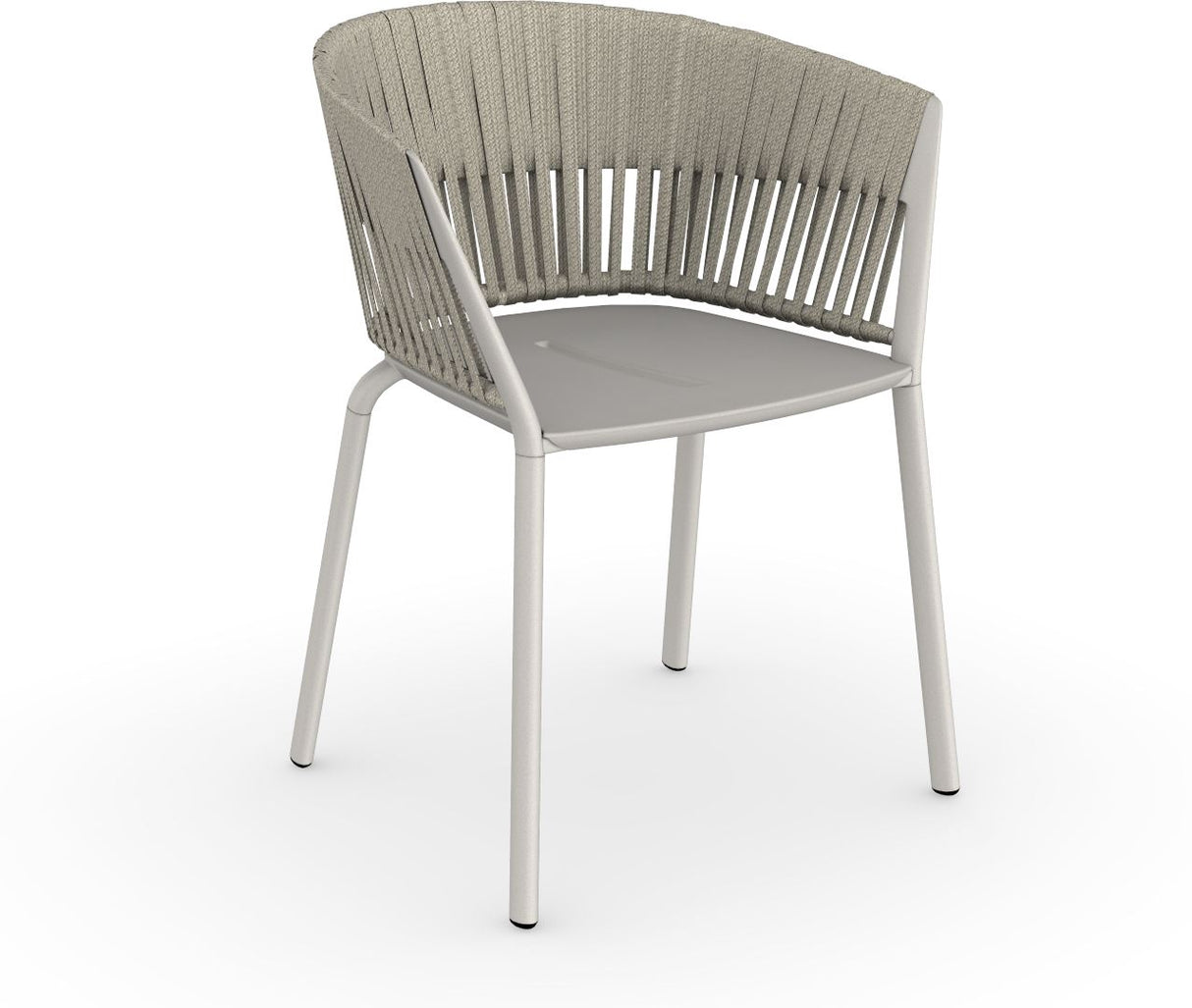 Fast Ria Fauteuil repas avec dossier Tressage cordes complet Iron Grey 22 Moon C04