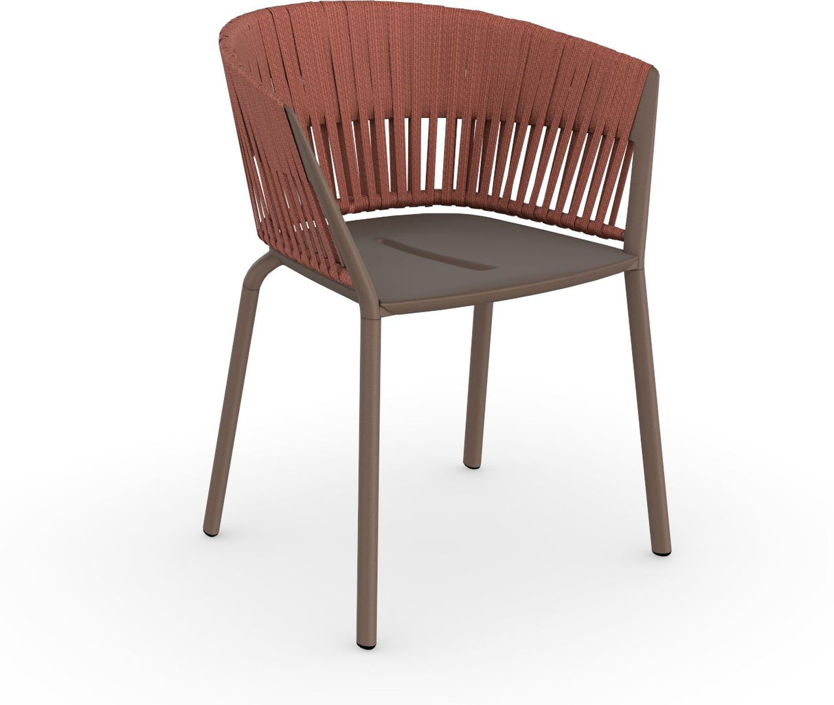 Fast Ria Fauteuil repas avec dossier Tressage cordes complet Maracuja 23 Arizona C01