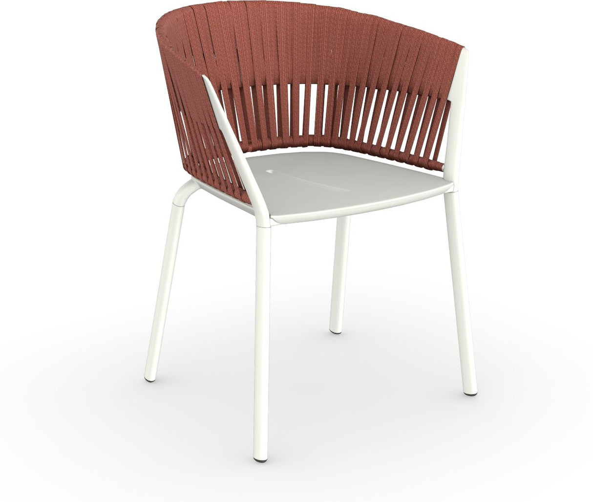 Fast Ria Fauteuil repas avec dossier Tressage cordes complet White 01 Arizona C01