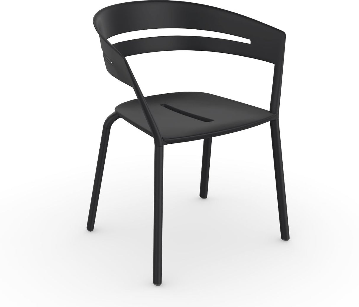 Fast Ria Fauteuil repas tout Aluminium Black 02