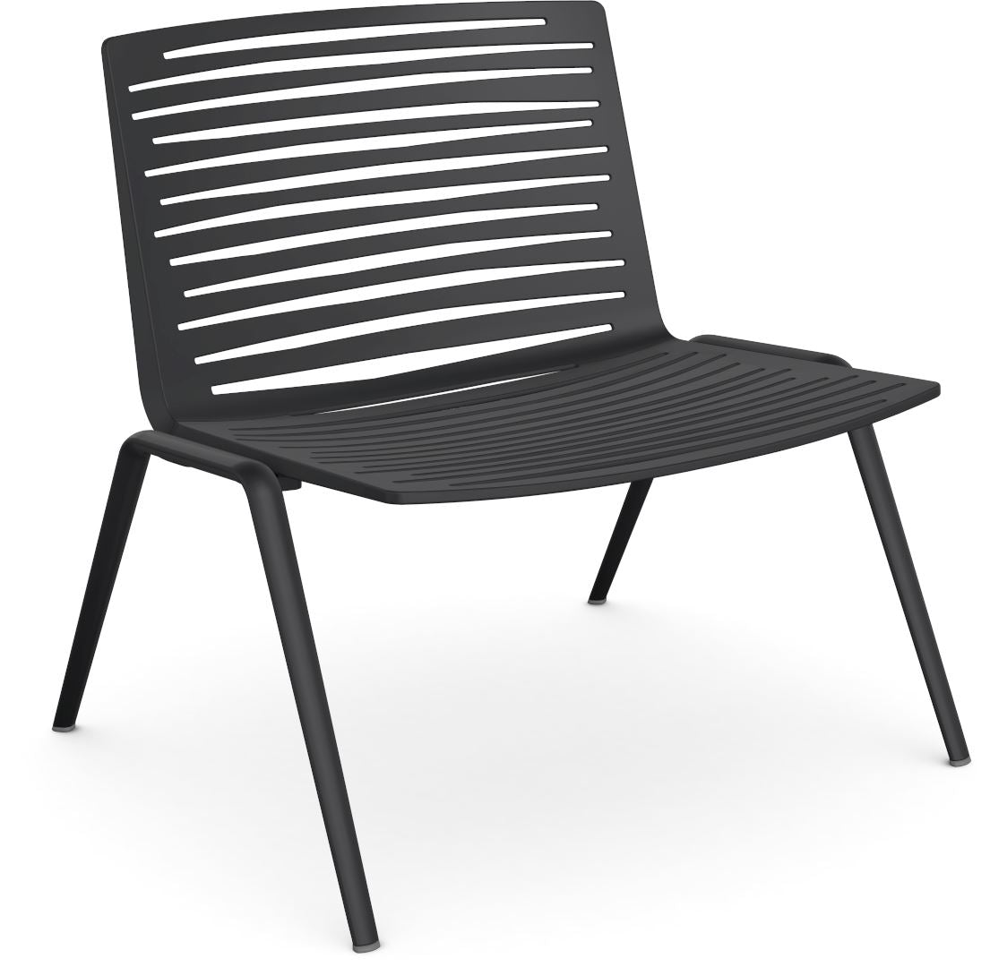 Fast Zebra Fauteuil lounge sans accoudoirs Black 02