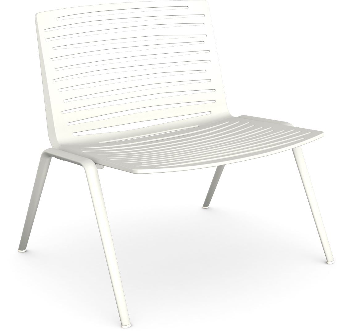 Fast Zebra Fauteuil lounge sans accoudoirs White 01