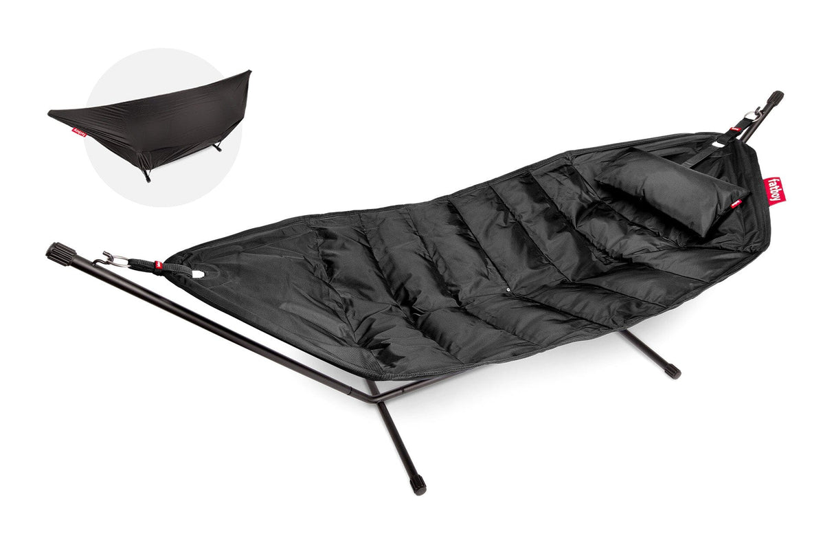 Fatboy Headdemock Deluxe Hamac Outdoor avec structure et têtière Black Polyester