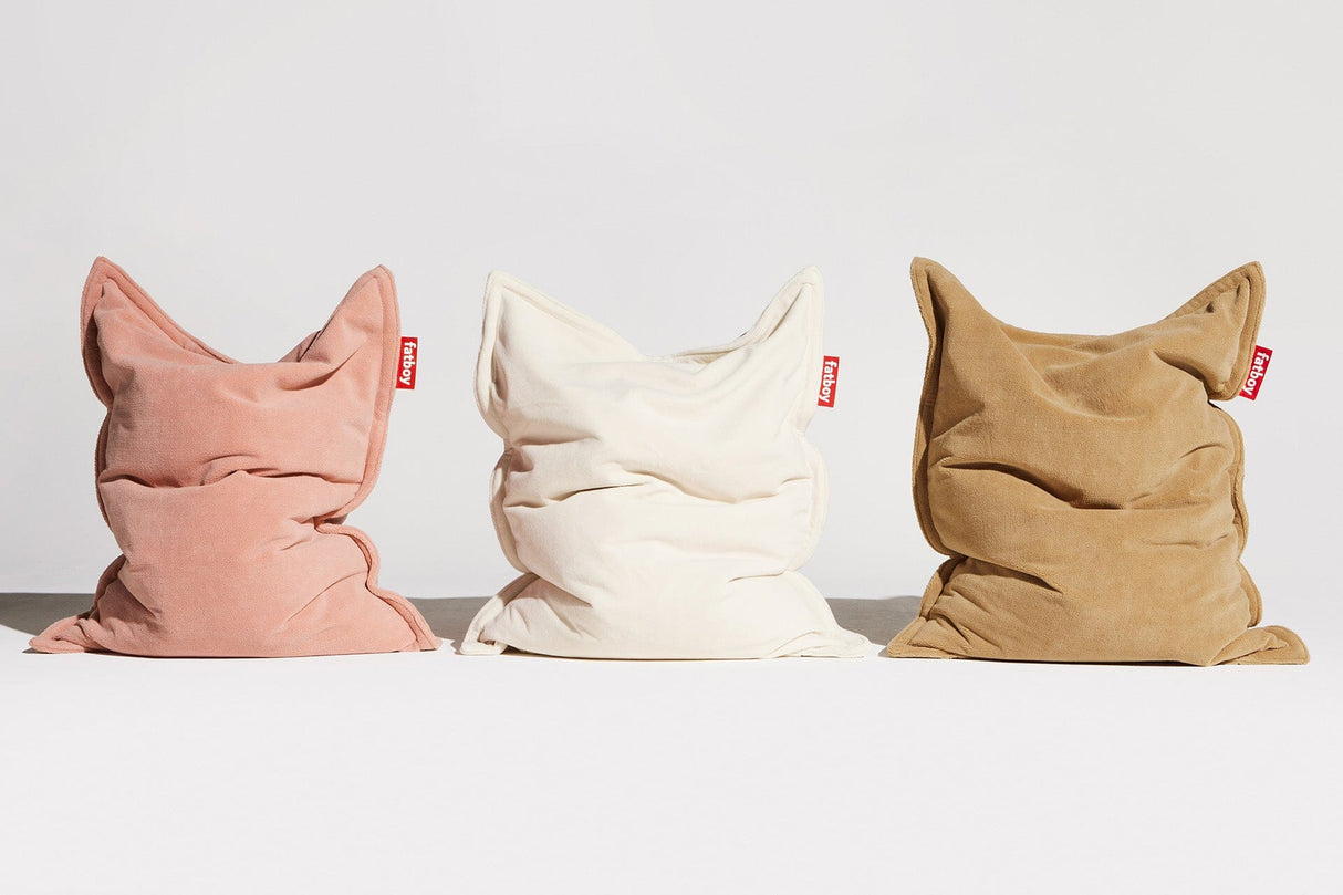 Fatboy Original Slim Teddy Pouf Sac Indoor Polyester polaire très doux