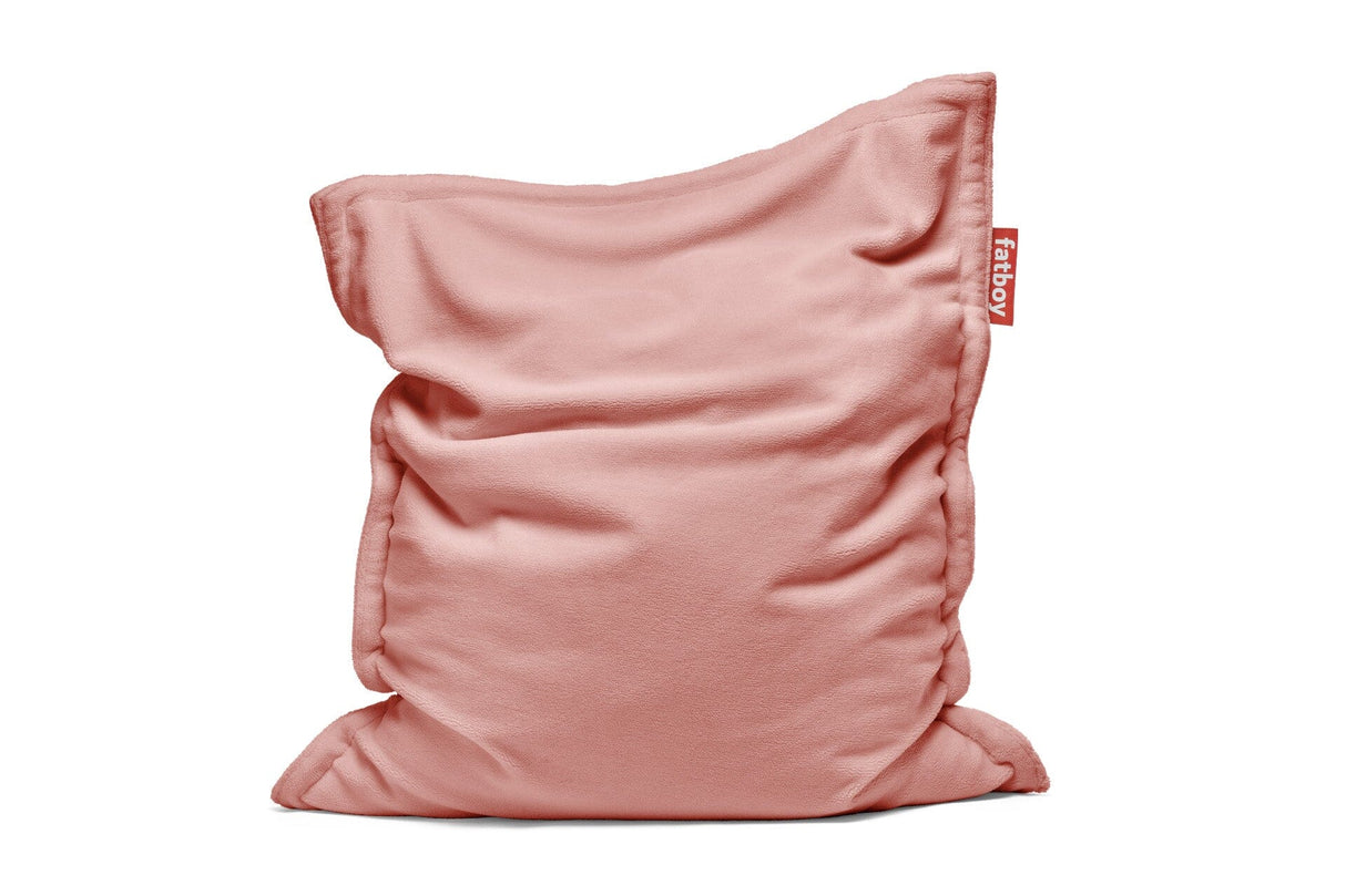 Fatboy Original Slim Teddy Pouf Sac Indoor Polyester polaire très doux Cheeky Pink