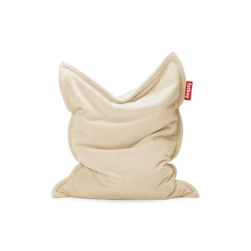 Fatboy Original Slim Teddy Pouf Sac Indoor Polyester polaire très doux Off-white