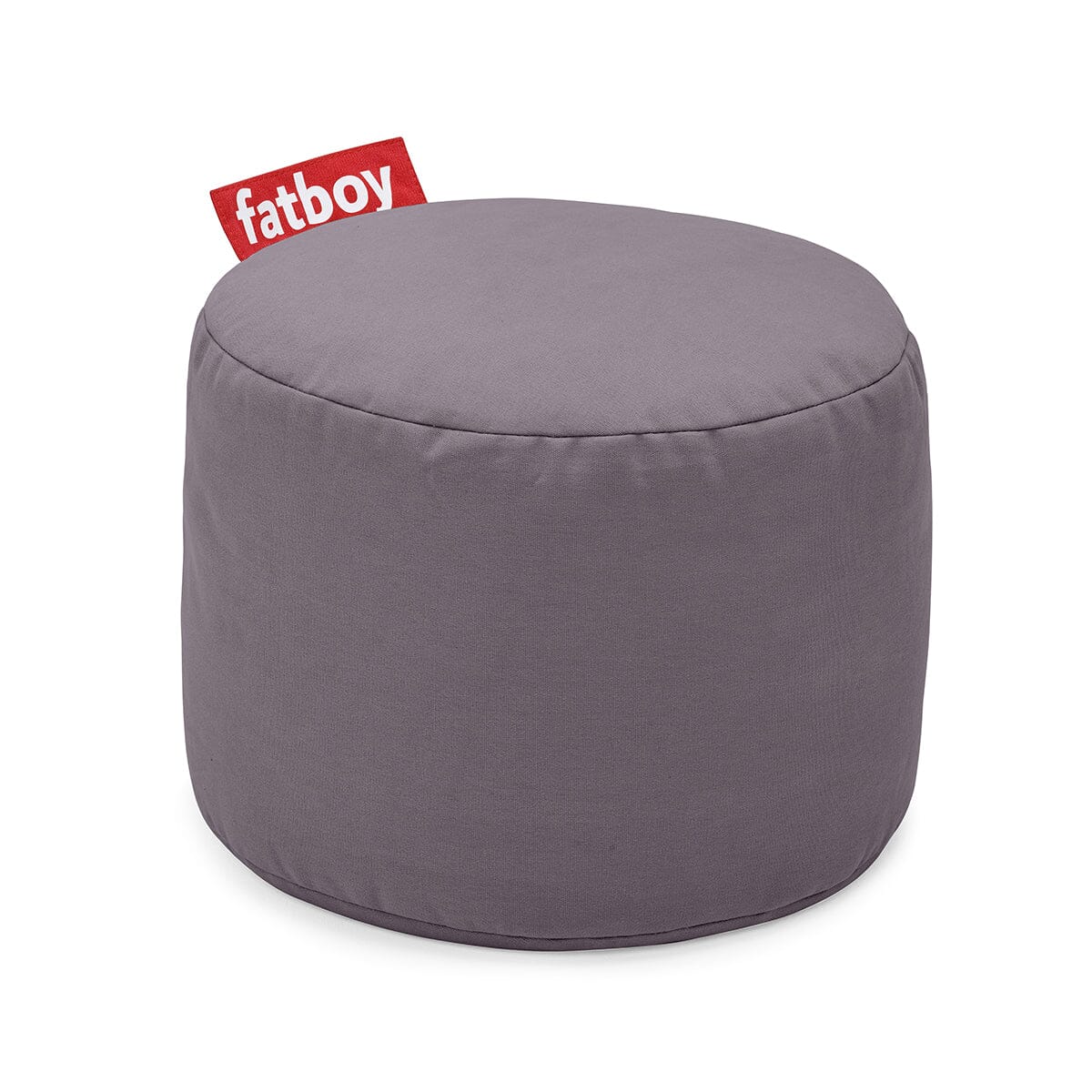Fatboy Point Stonewashed Pouf rond Ø 50cm Indoor Coton délavé Grey Stonewashed
