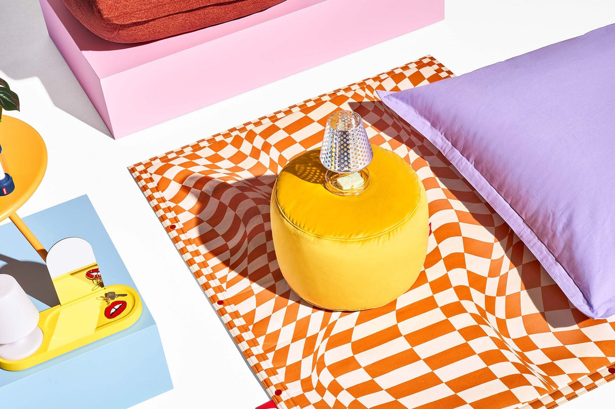 Fatboy Point Velvet Pouf rond Ø50cm Indoor Polyester effet velour