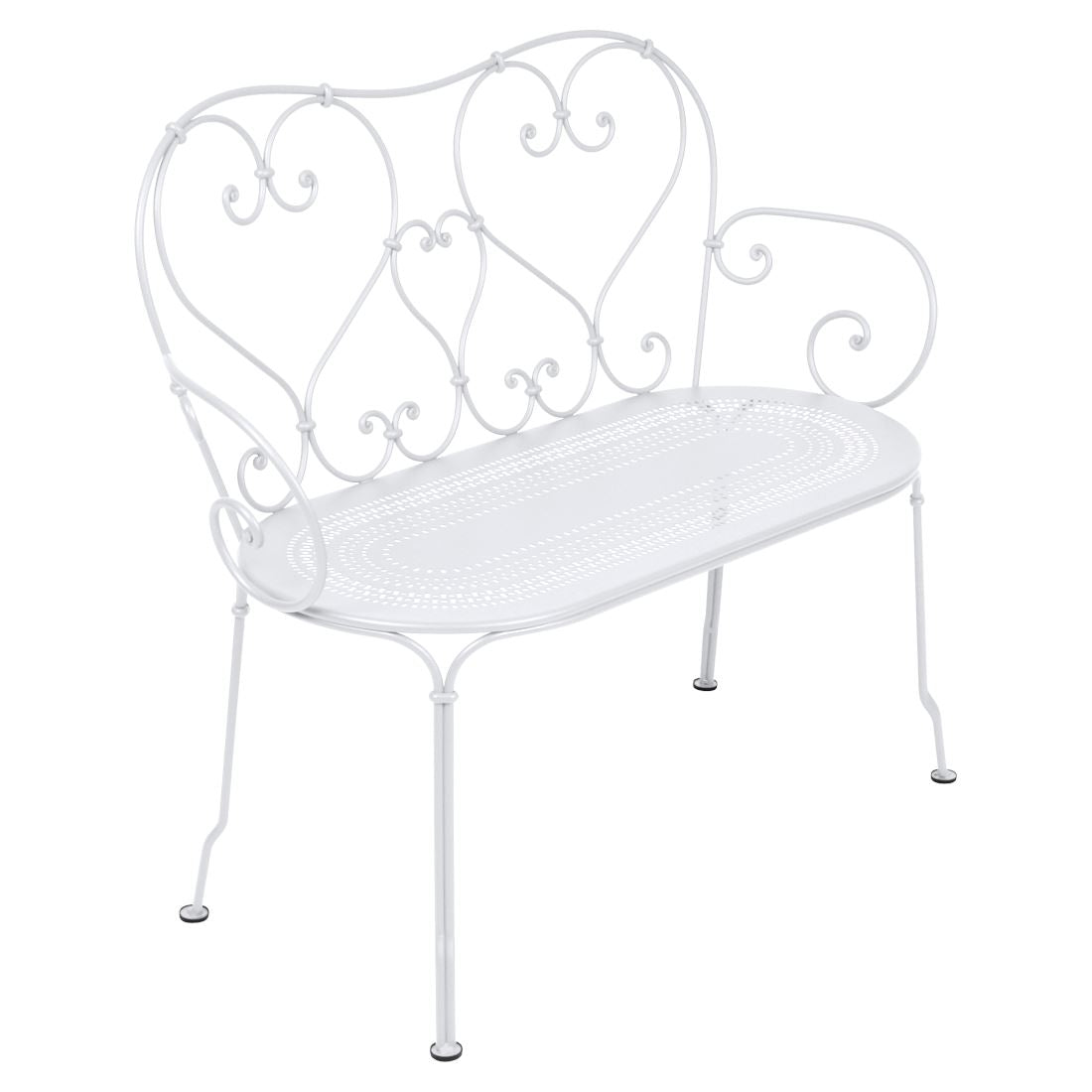 Fermob 1900 Banquette banc Blanc coton 01