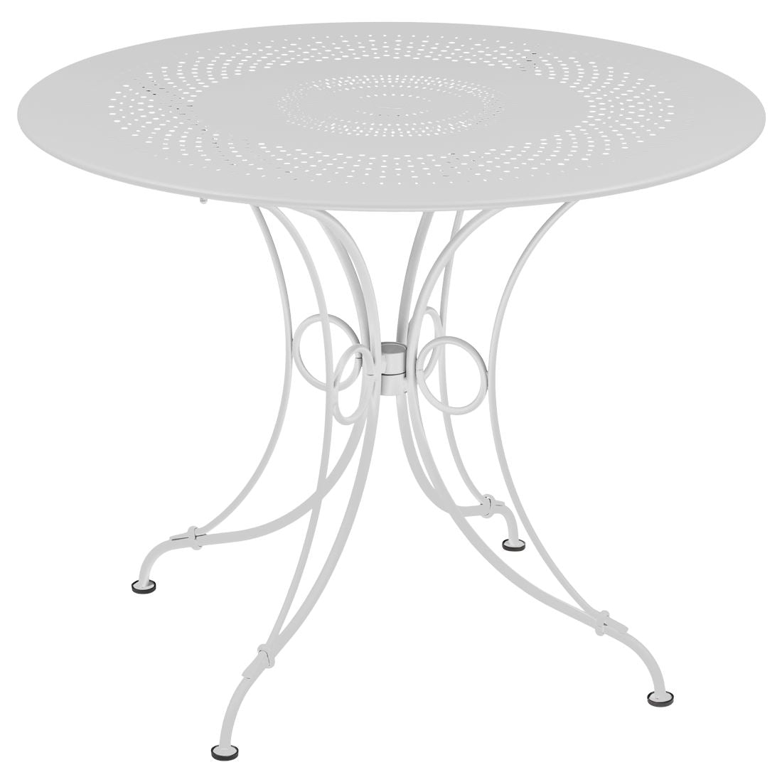 Fermob 1900 Table ø 96cm Blanc coton 01