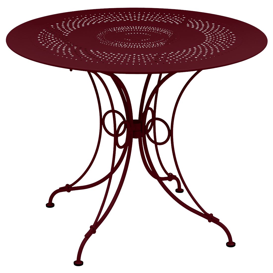 Fermob 1900 Table ø 96cm Cerise noire B9