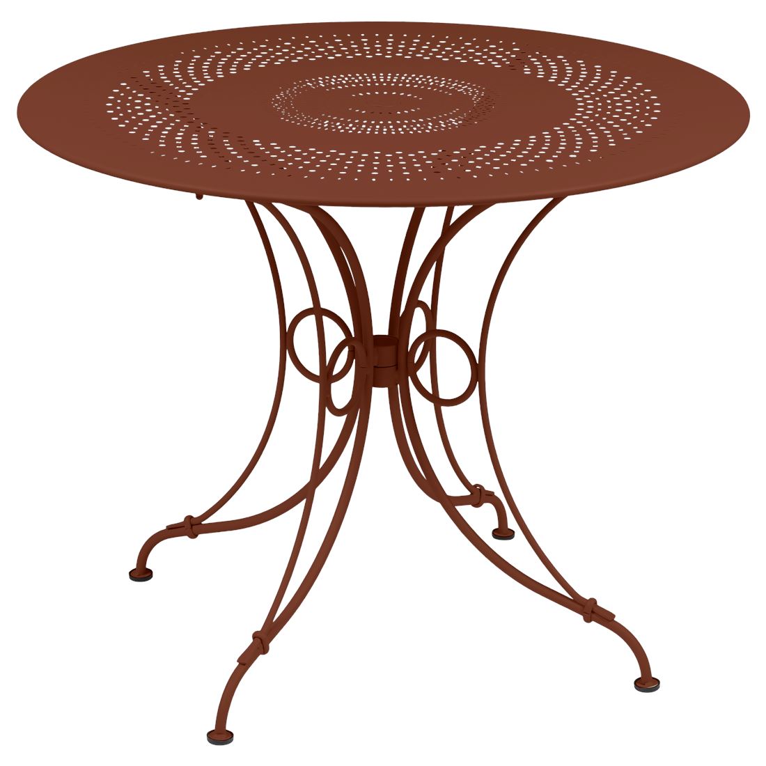 Fermob 1900 Table ø 96cm Ocre rouge 20