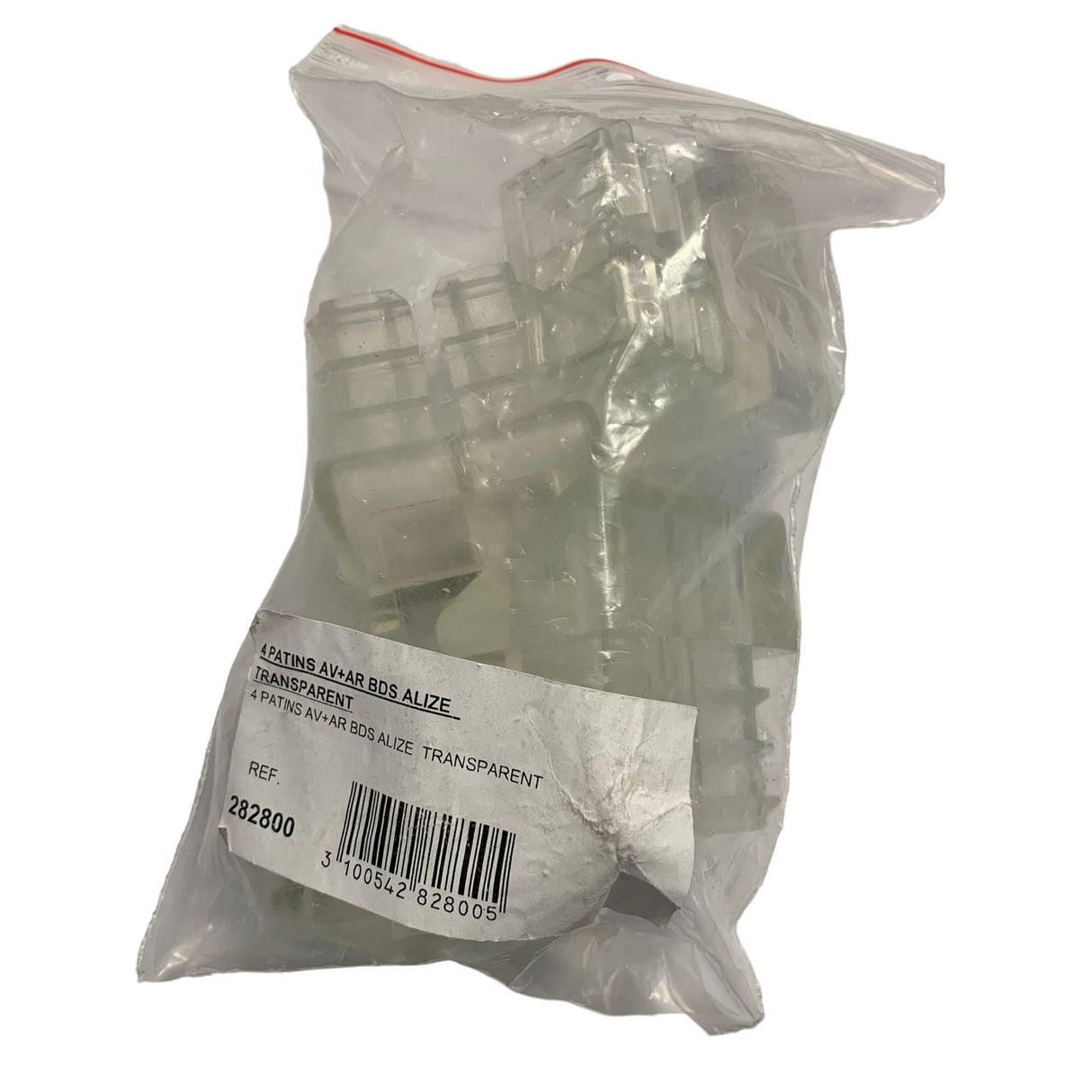 Fermob Alizé Set de 4 patins bain de soleil, 2 patins avec roues et 2 patins fixes