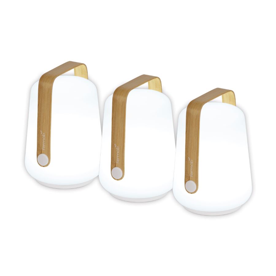 Fermob Balad Bamboo Lot de 3 lampes h.12cm