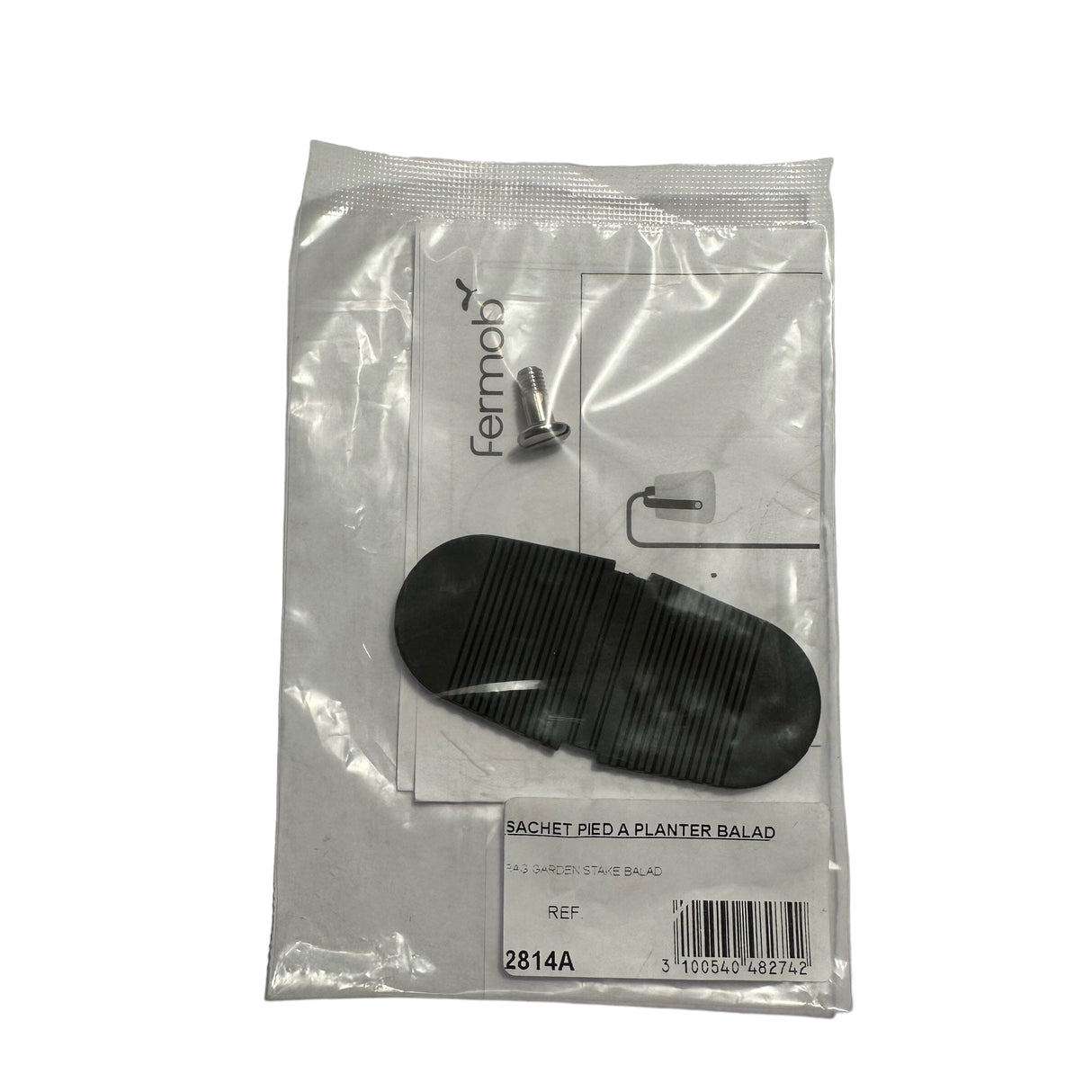 Fermob Balad Clip de fixation en caoutchouc et vis pour pied à planter.