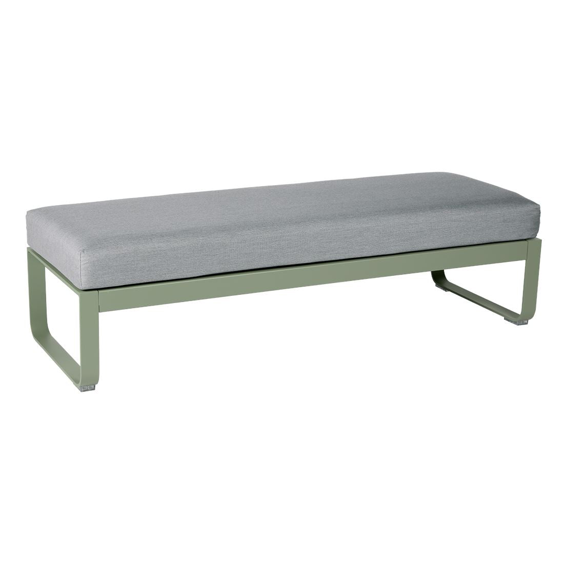 Fermob Bellevie Banquette 2 places Cactus 82 Gris flanelle 79